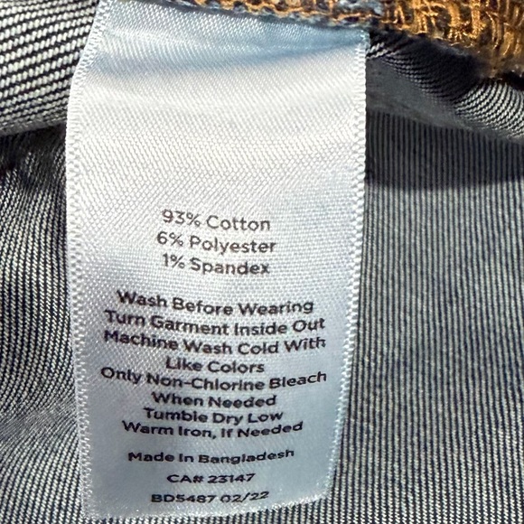 Talbots Simply Flattering 5-pocket Ankle length Jeans Size 14 - Picture 4 of 5